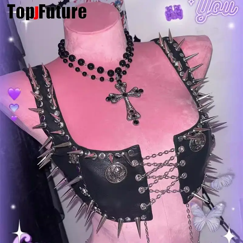 トップス lolita gothic y2k vintage grunge AltGoth Y2k E-girl Vintage Camis Women Mall Gothic Cyber