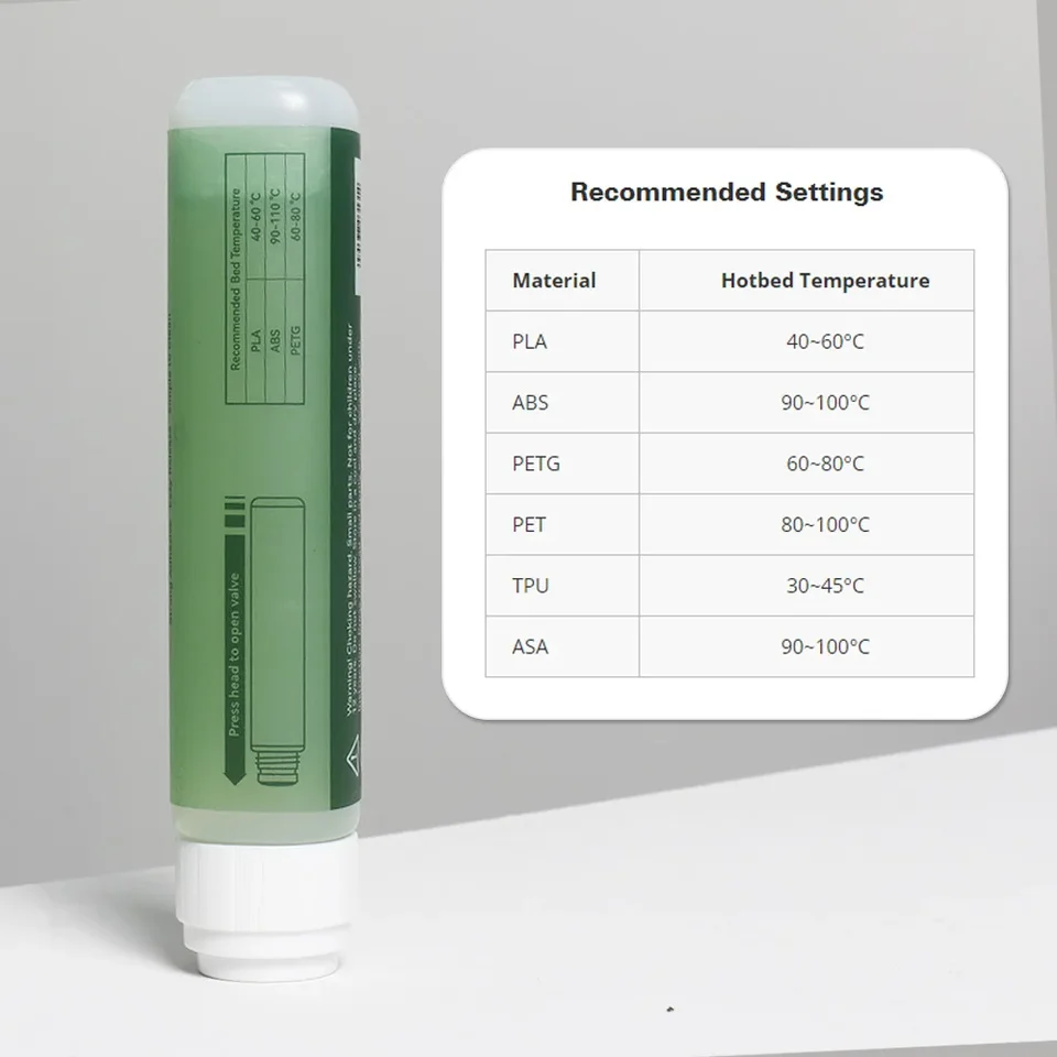 Adhésif Lit Impression PLA ABS Colle Adventurer 3D 50 Ml - Adhésif Pour PLA ABS PETG ASA Impression 3D Bottle Glue 3D Printing