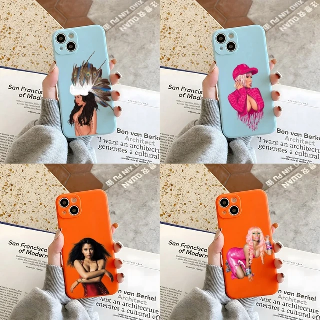 Nicki Minaj Phone Case Orange And Blue For Apple IPhone 12Pro 13 11 Pro Max  Mini Xs X Xr 7 8 6 6s Plus Se 2020 Cover