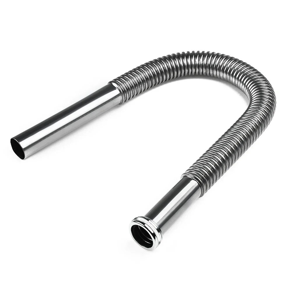 Stainless Steel Flexible Sink Drain Hose Basin Siphon Water Pipe Waste Plumbing Parts Home Accessories 800mm