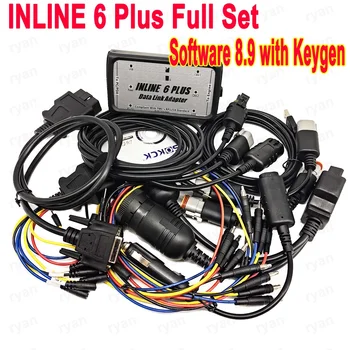 Per Cummins INLINE 6 Plus V8.9 Dati resistenti per INLINE6 Diagnostics automatico Strumento diagnostico completo per camion pesanti INLINE