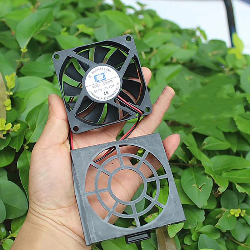 보호 커버가 있는 소형 냉각 선풍기, 초박형 섀시, 컴퓨터 선풍기, DC 12V, 3W