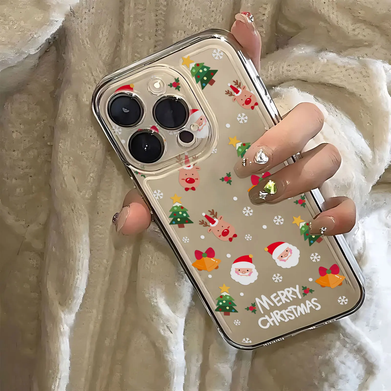 Festive Holiday Characters Soft TPU Phone Case
