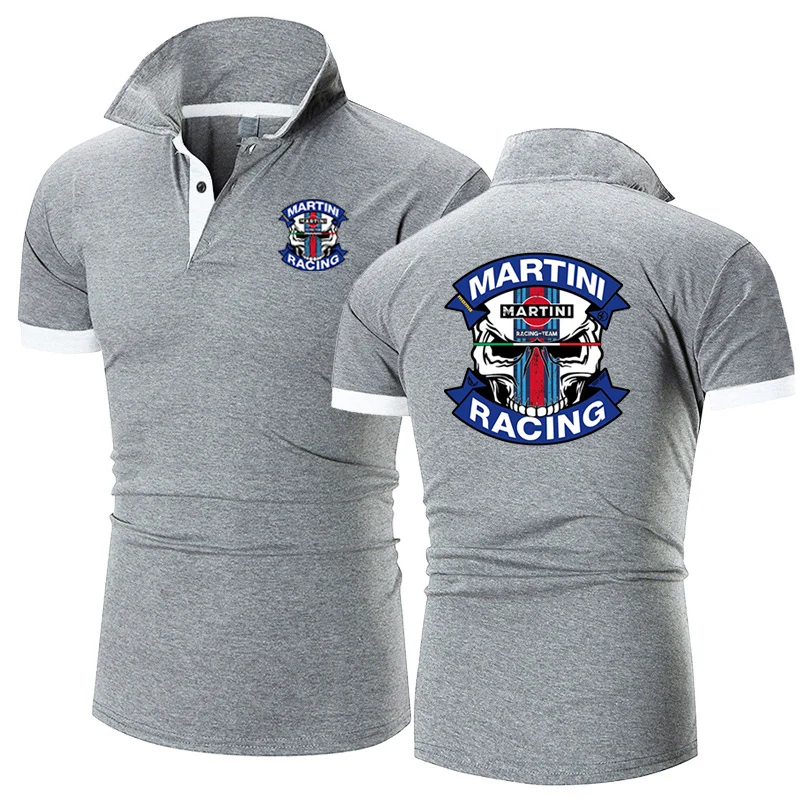 Mens Summer Short Sleeve Polo Shirt Solid Color High Quality Slim Fit