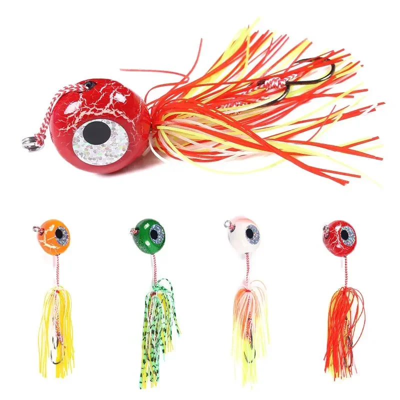 Leurre Tenya Madai Jig Kabura leurre mer plombé skirt caoutchouc pour pêche verticale carnassiers marins