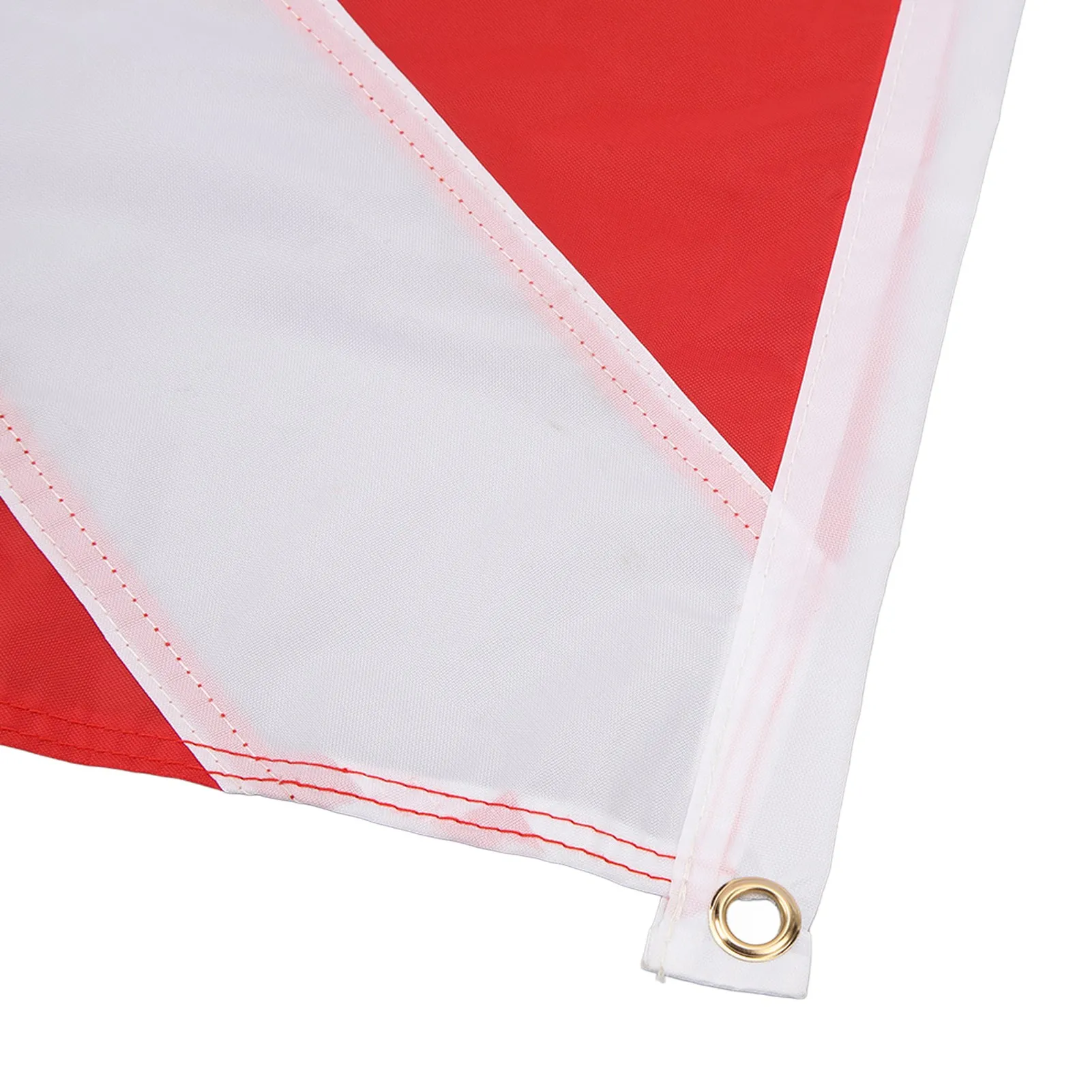 49x59cm Red White International Diving Flag Bright Colors Nylon Diver Down Flag For Underwater Activities 4