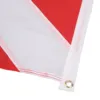 49x59cm Red White International Diving Flag Bright Colors Nylon Diver Down Flag For Underwater Activities 4