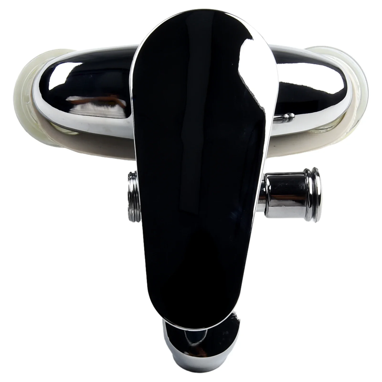 

Bathroom Faucet Water Mixer Tap Sink Tap Water Outlet Zinc Alloy Double-Hole Press Switch Control Single Handle