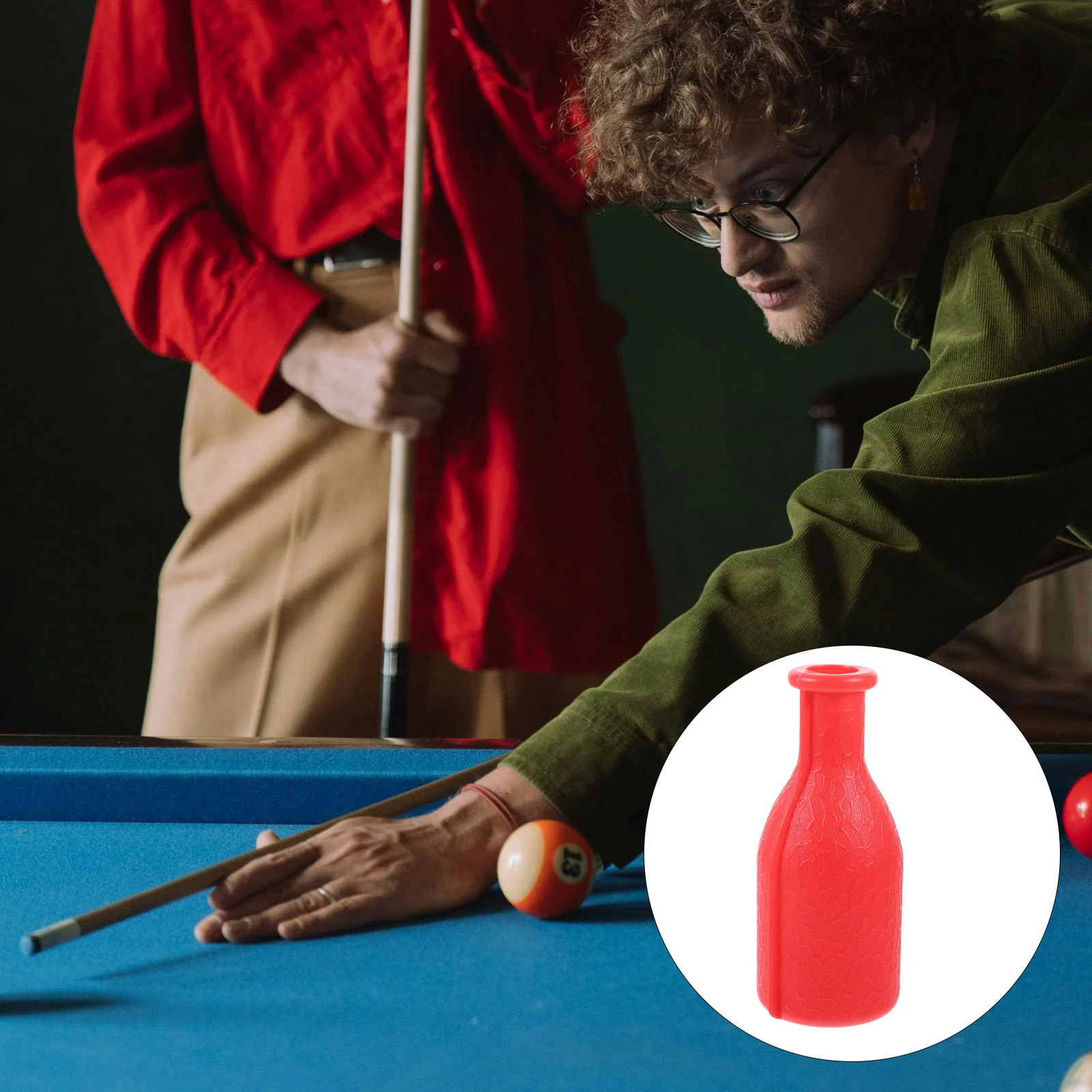 

Billiard Accessories Plastic Prop Snooker Bottle Props Portable Red Shaker