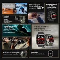Blackview W60 2024 New Smartwatch 2.01'' HD Display TFT Rugged Smart Watch for Outdoor With Emergency Lighting Bluetooth Calling 2