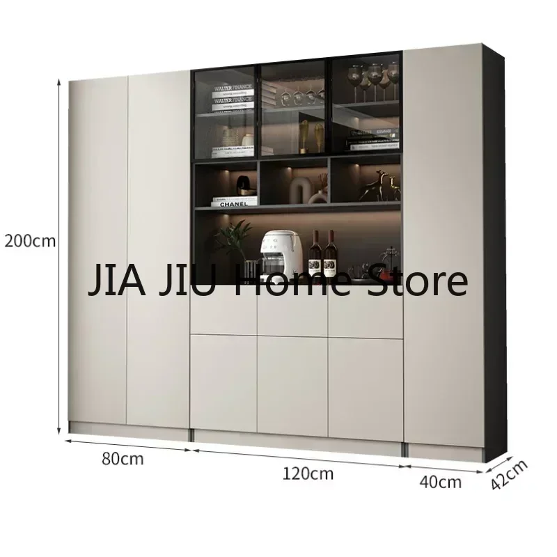 Corner Storage Wine Cabinets High Liquor Wall Kitchen Wine Cabinets Luxury Living Room Botellero Vino Bar Furniture QF50JG