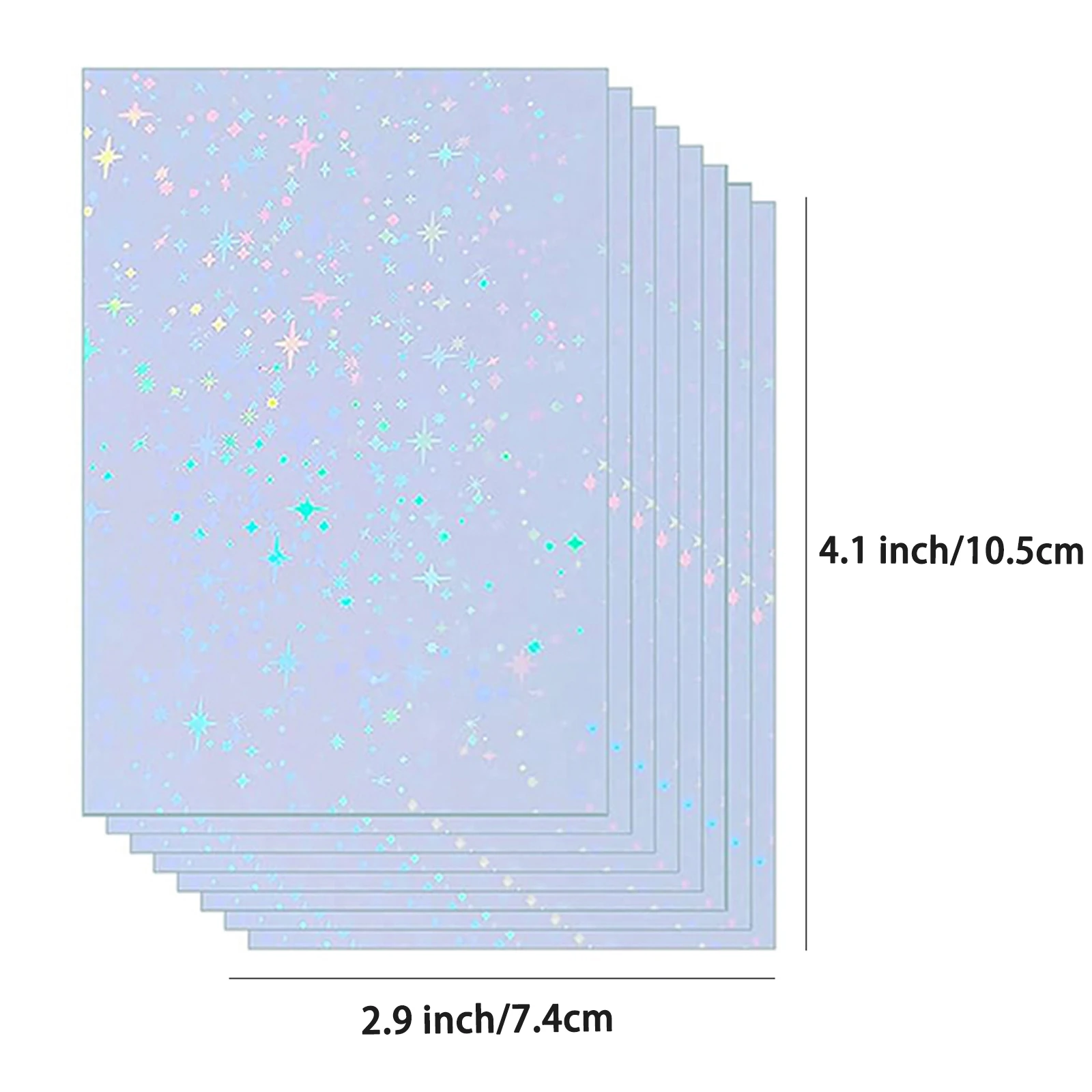 Waterproof Self-Adhesive Cold Laminating Film - 50 Sheets, Ideal for DIY Projects, Cards, and Photos