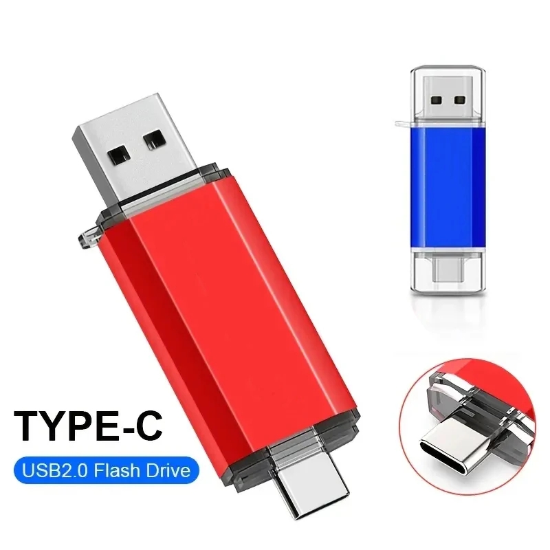 고속 USB 플래시 드라이브 OTG 펜 드라이브, 2 in 1 C타입 OTG, 128GB, 64GB, 128GB, 2 in 1, 신제품