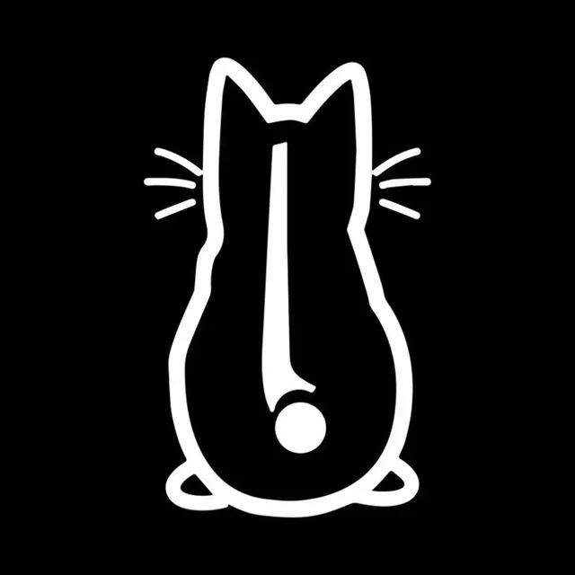 Adesivo gatto per tergicristallo posteriore auto, 2 pezzi Adesivo per tergicristallo con gatti, riflettente, divertente cartone animato, gattino, coda auto, impermeabile, per lunotto posteriore