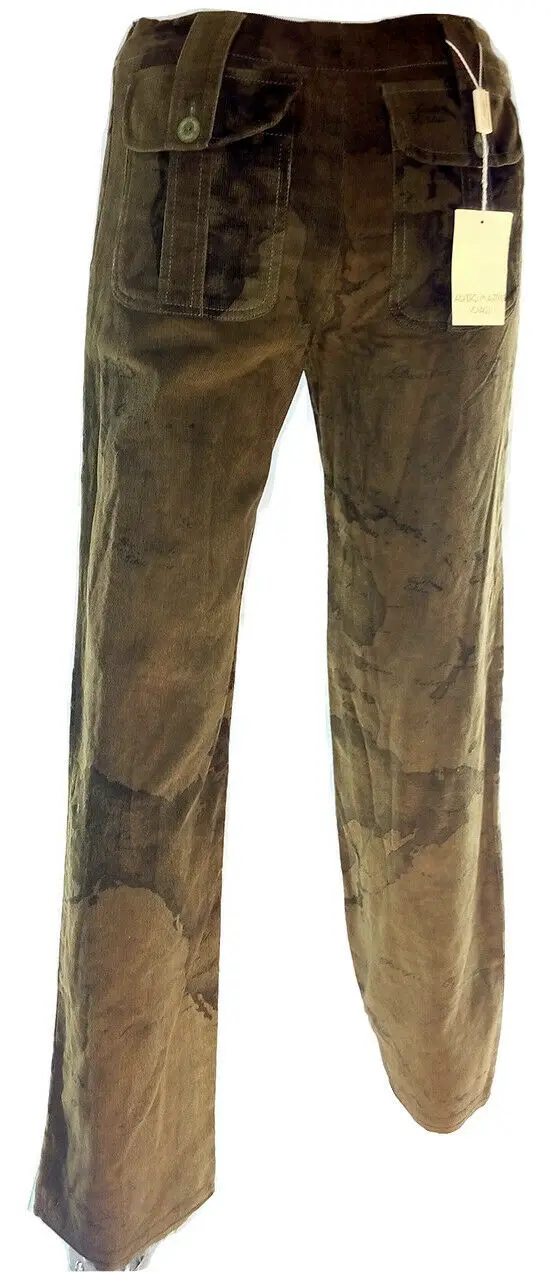 Pantalone taglia 40 donna Alviero Martini 1A CLASSE Geo in cotone costine  Green|Pants \u0026 Capris| - AliExpress