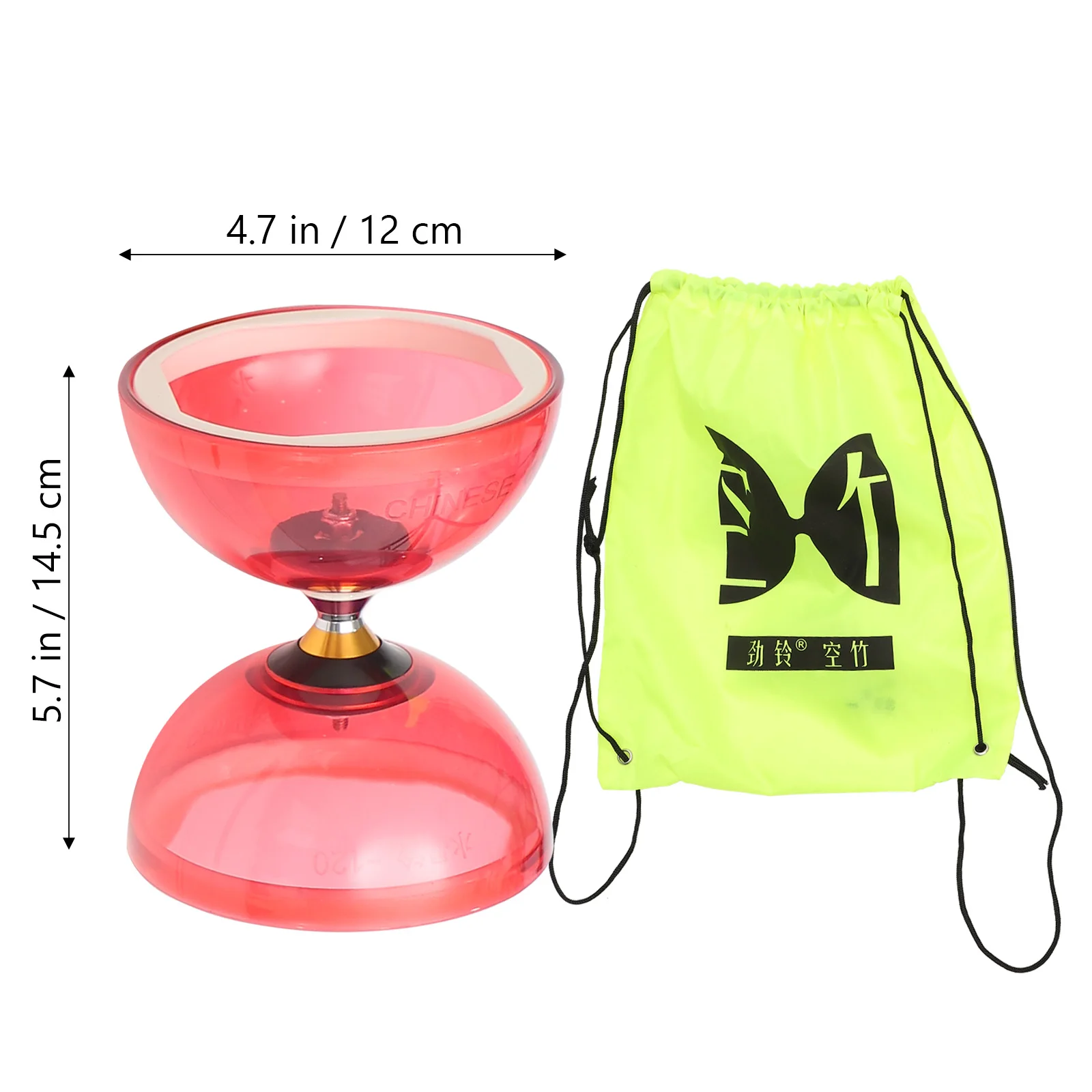 Crystal Bearing Diabolo Toys Beginner Juggling Trick Chinese Yoyo Soft Diabolo Toy