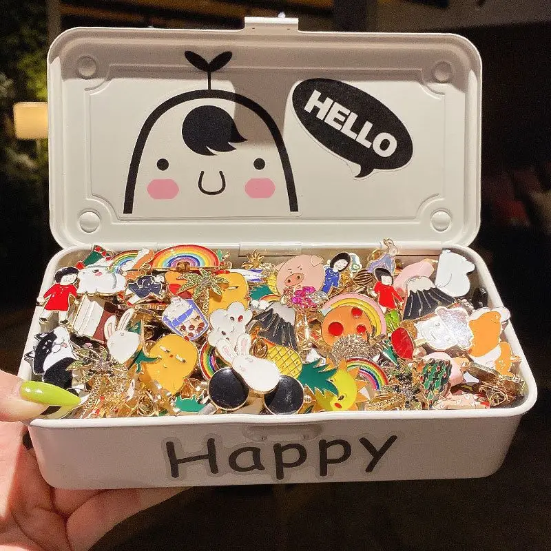 10/20/30/40/50Pcs Diversity Random Badges Cute Ins Personalized Metal Pins Decorative Backpack Clothes Bag metal pins