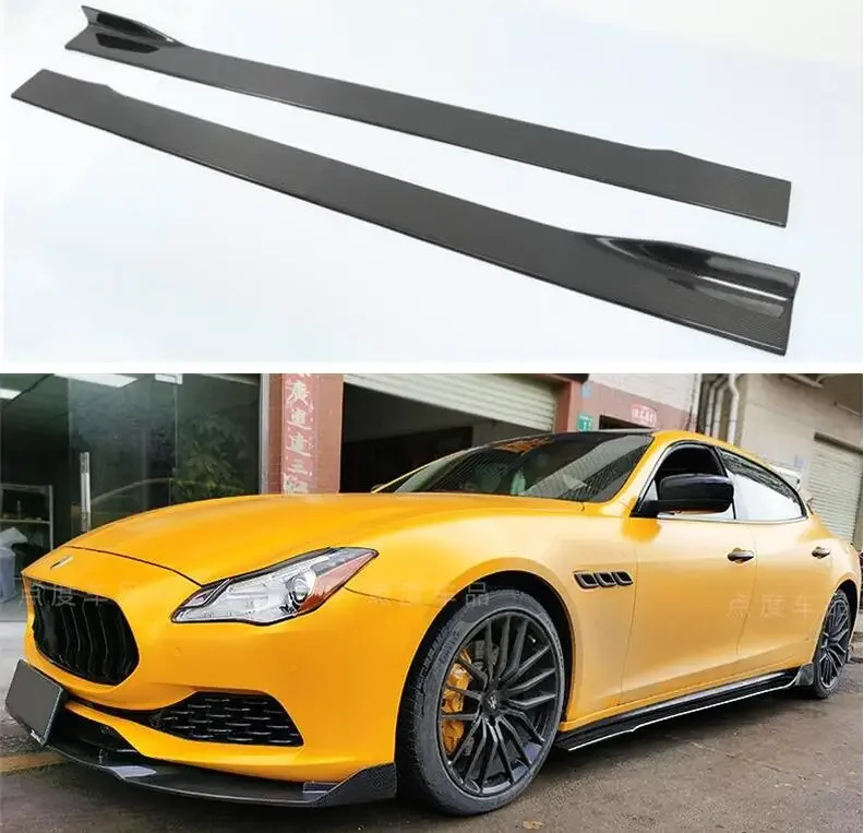 

Carbon Fiber Forged Body Skirts For Maserati Quattroporte 2013-2022 Side Extension Body Skirts Kit Lip