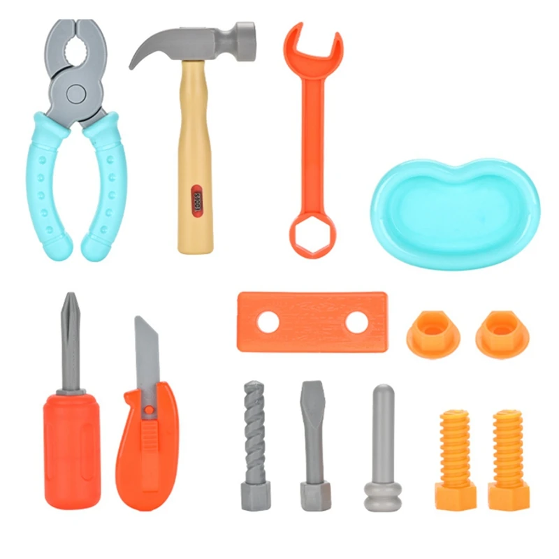 HOT-Kids Tool Set Kits, Simulated Repair Tool Set, Pretend Play House Toy Set With Toy Screwdriver For Kids