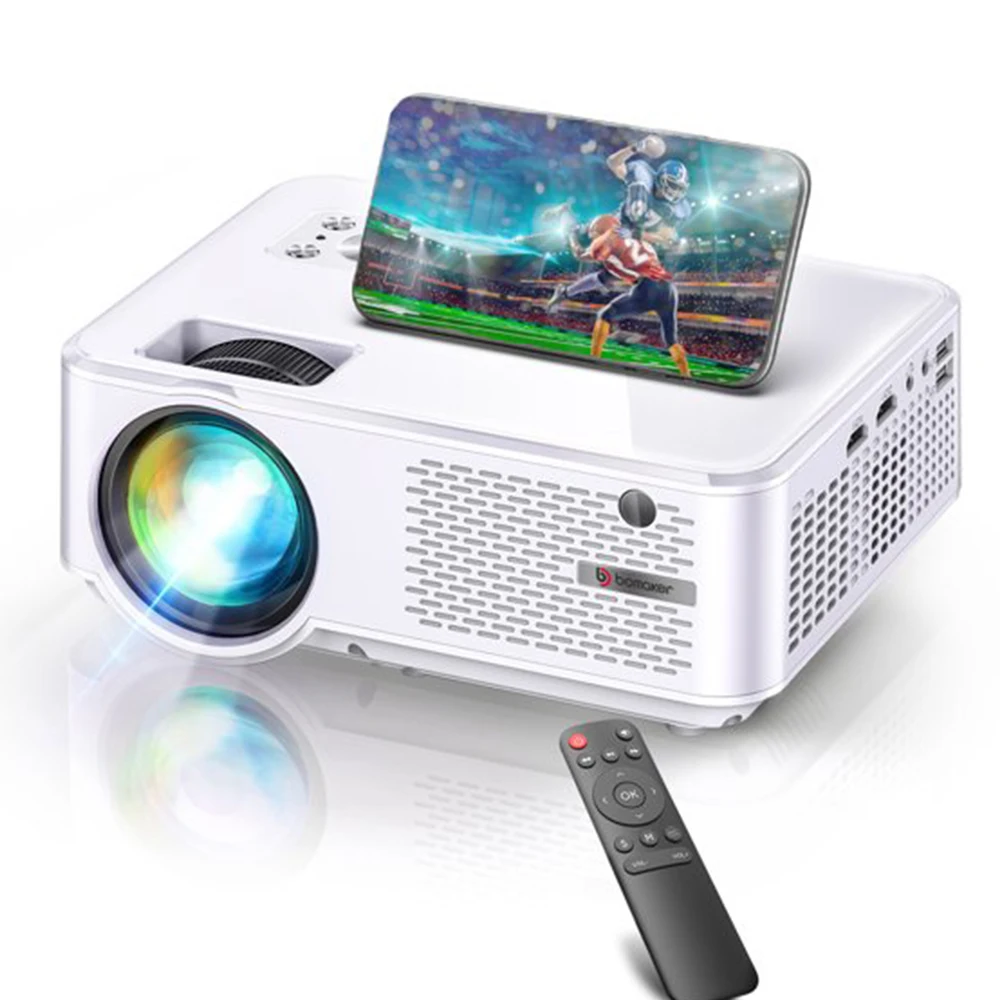 BOMAKER C9 LED Projector Android 10.0 WIFI Full HD 1080P 300inch Big Screen Projector Home Theater Smart Video Beamer Projector projector near me Projectors