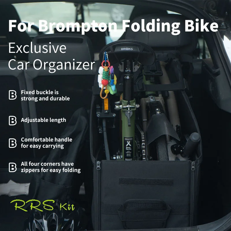 Cycling Tools Storage Box Bike Storage Box Folding Bicycle Storage Box for Brompton Car Trunk Storage Box Waterproof Car folding storage box