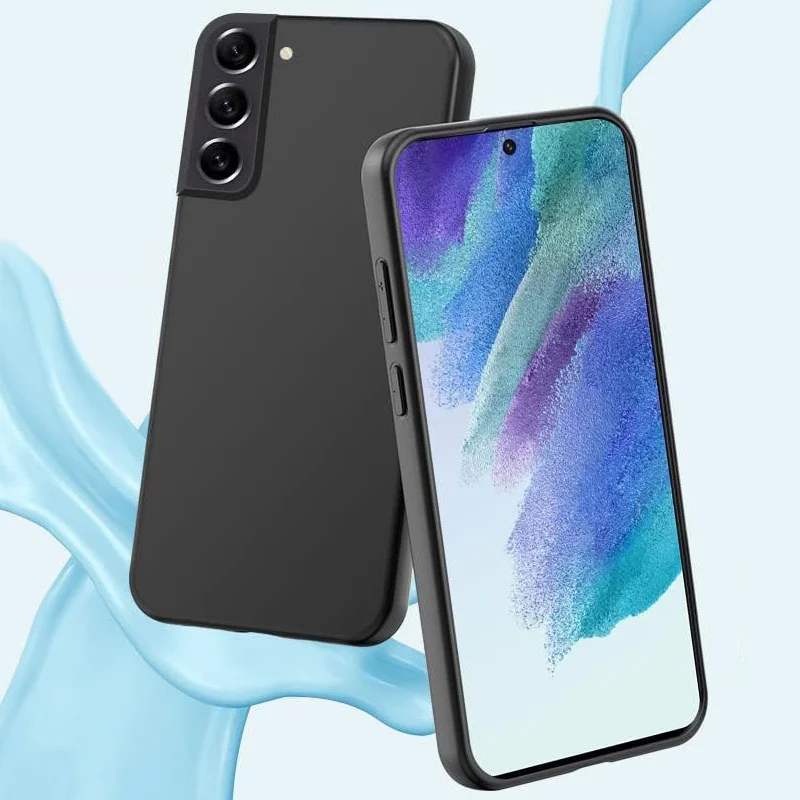 Custodia In Tpu Nero Per Samsung S22 Plus Custodie Per Telefoni Morbide Antiurto S22 Samsung Galaxy S22 Ultra Case S21 Fe 5G Cover Samsung S22+ Custod