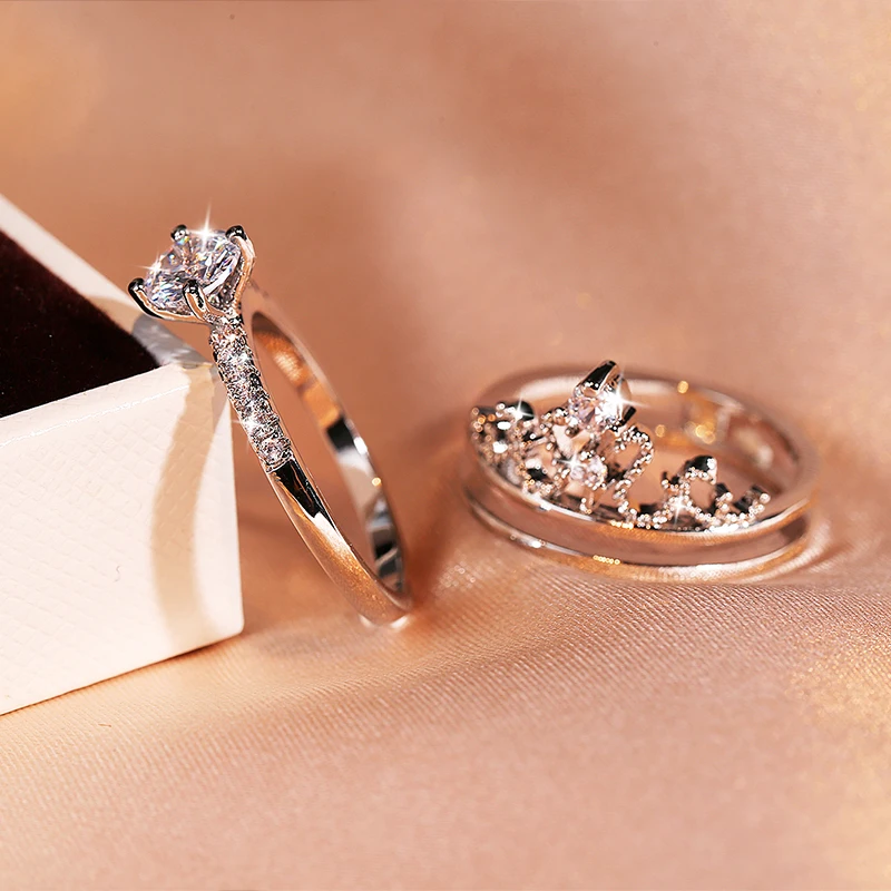 925 Silver Crown Ring