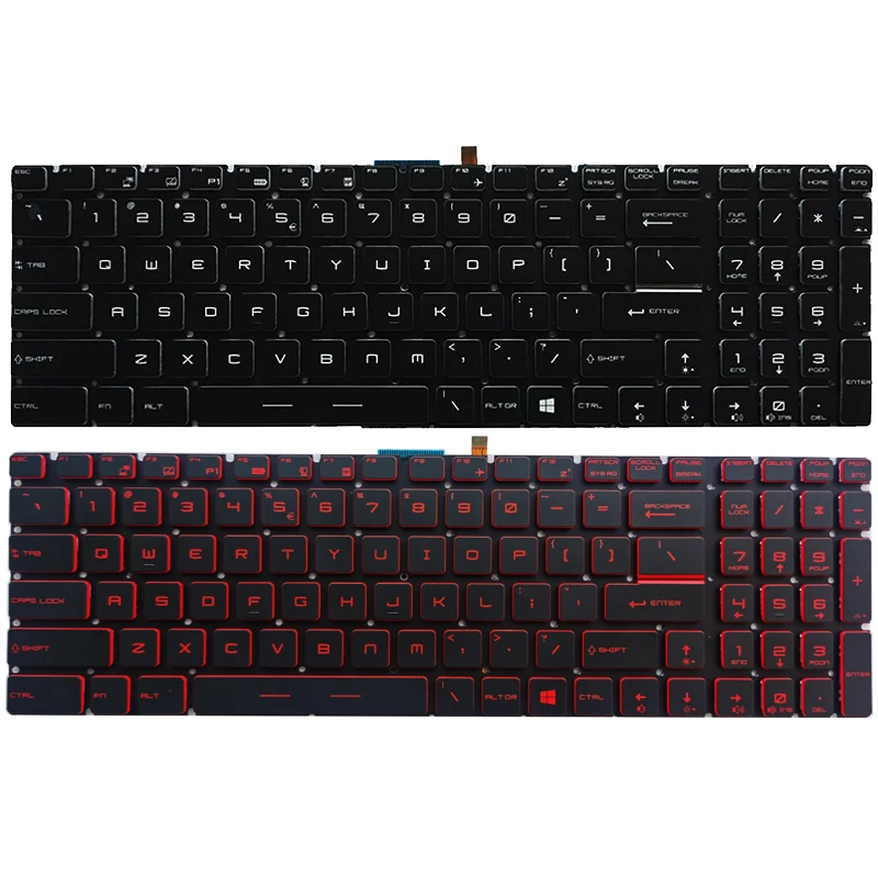 

NEW US laptop keyboard For MSI MS-16L1 MS-16L2 MS-17A1 US keyboard