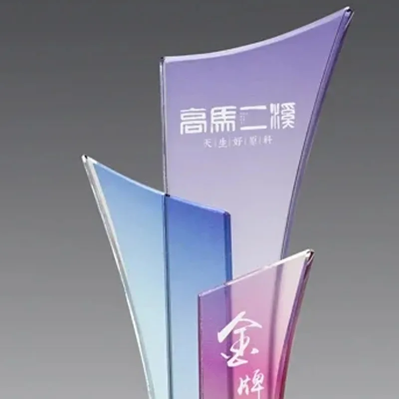 Customized Crystal Trophy for Goddess and Honor, Champion Trophy, Color Printing, Commemorative Souvenir, Home Decoration, 1Pc