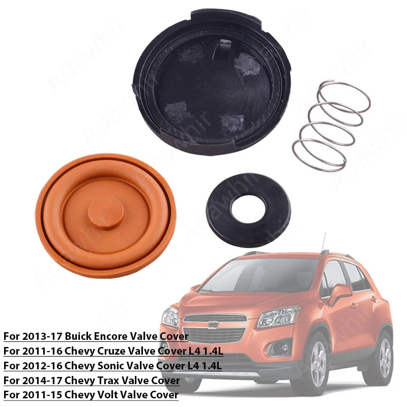 PCV Valve Cover Repair Kit Valve Cap with Membrane for Buick Encore Chevy Cruze Sonic Volt CChevrolet 1.4L55573746 25198874