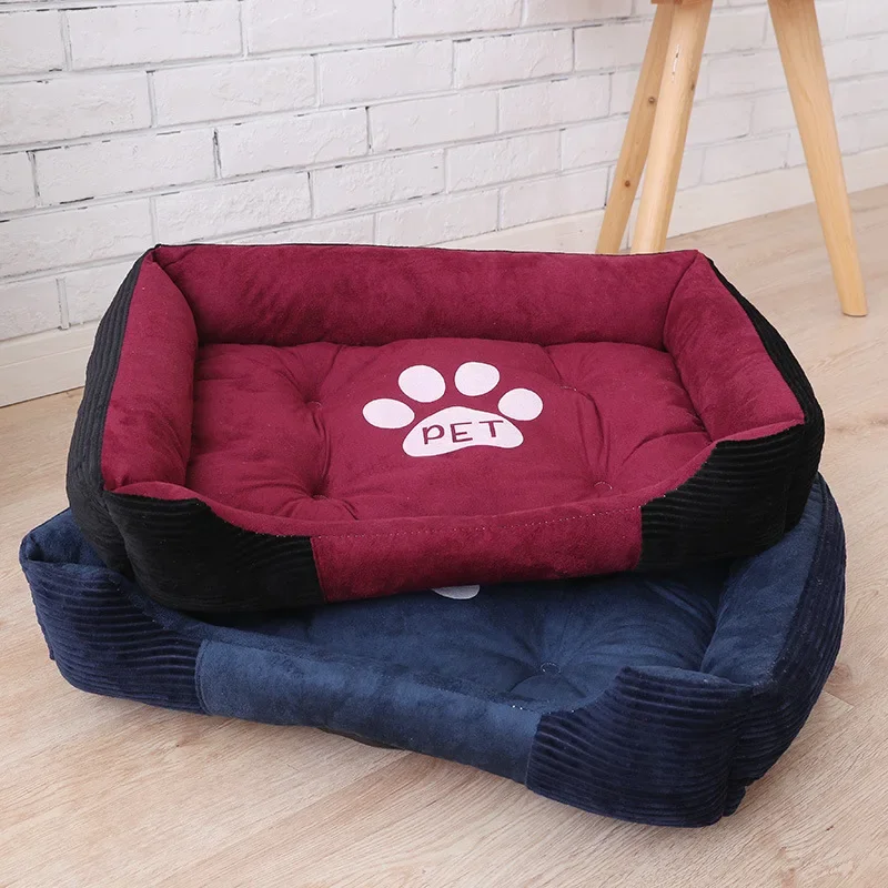Soft Sofa Dog Beds Fleece Warm Bed for Small Large Dog Plus Size Waterproof Bottom Soft Pet Bed Cat Autumn Winter