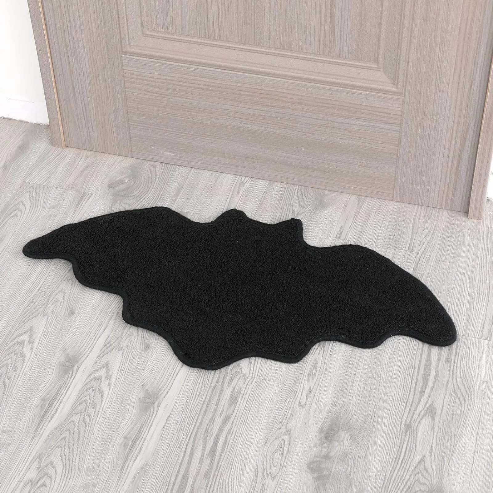 Halloween Irregular Bat Bath Mat Living Room Rugs Spider Web Carpet Door Mats Non-Slip Bathroom Bedroom Kitchen Mats Decoration