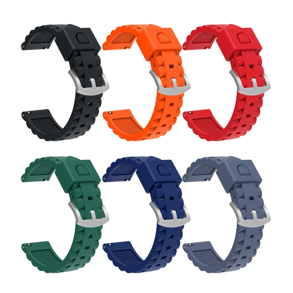 Premium Soft Silicone Smart Watch Sport Band - Quick Release Fitness Bracelet Replacement Accessory
