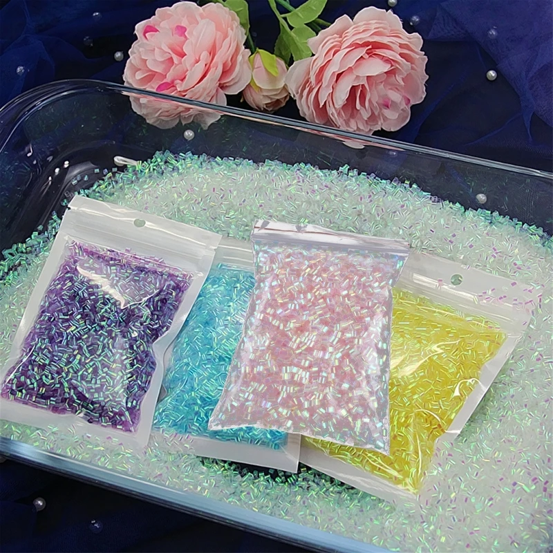 Kids Sprinkles Beads  Toy for Floam Filler Particles Accessories Kids Filler DIY Supplies for Creative  Ball 6