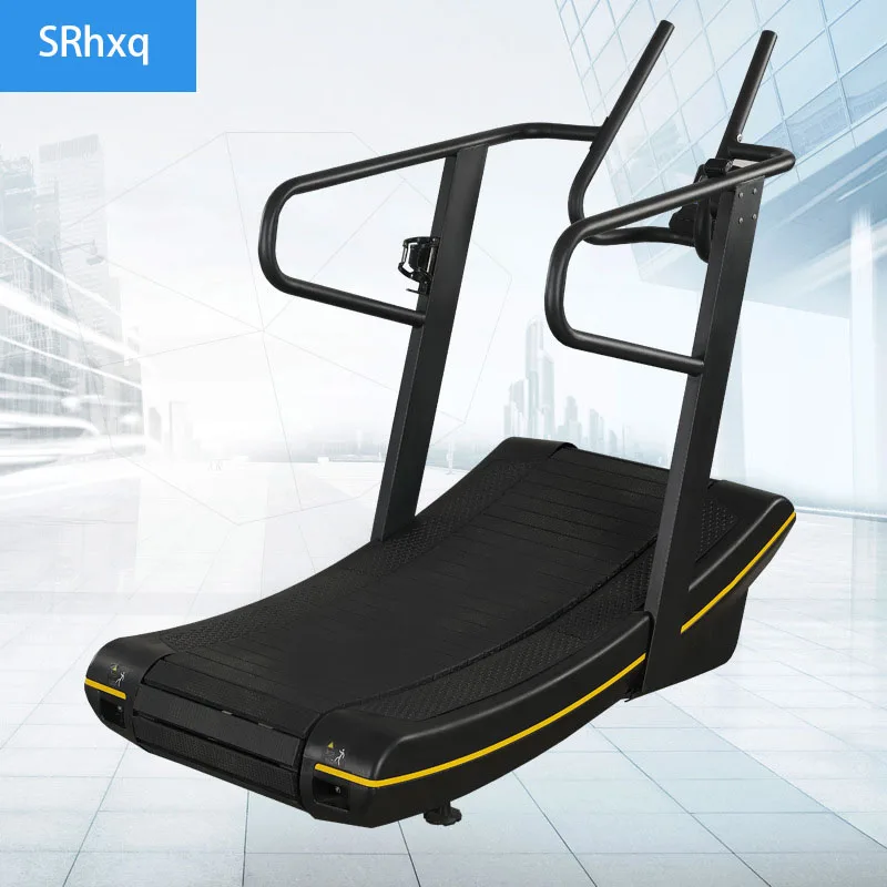 

Commercial non-powered Curved treadmills for gyms Tracked arc mechanical non-assisted treadmill Calories burned multi-sport mode