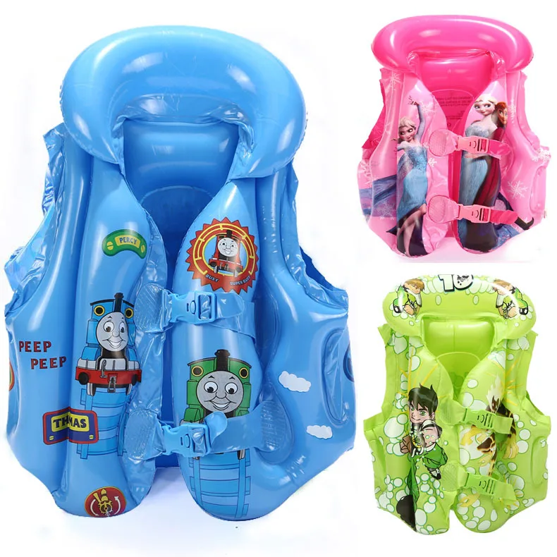 

Cute cartoon life jackets for foreign trade boys and girls learning swimming inflatable vests, swimming rings, buoyancy rings