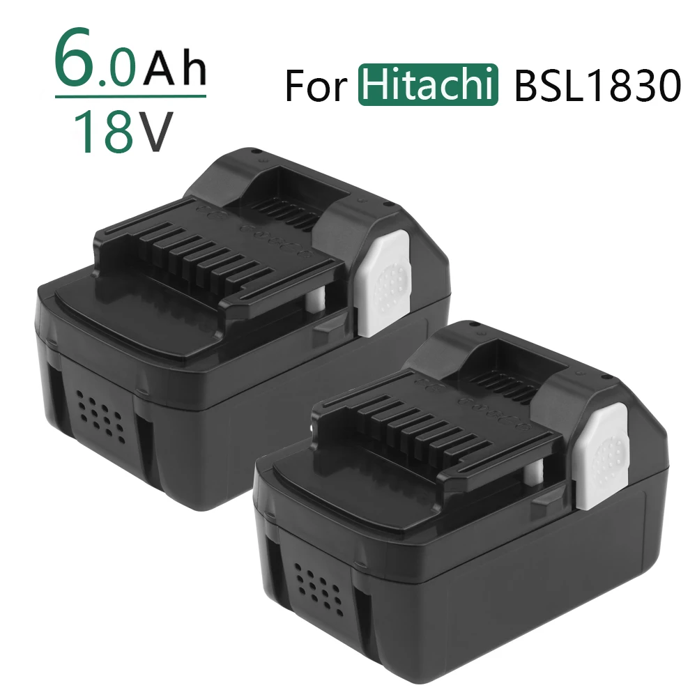 

For Hitachi 18V 6.0Ah Li-ion power tool battery BSL1815X BSL1830 330067 330068 330139 330557 Replacement Batteries
