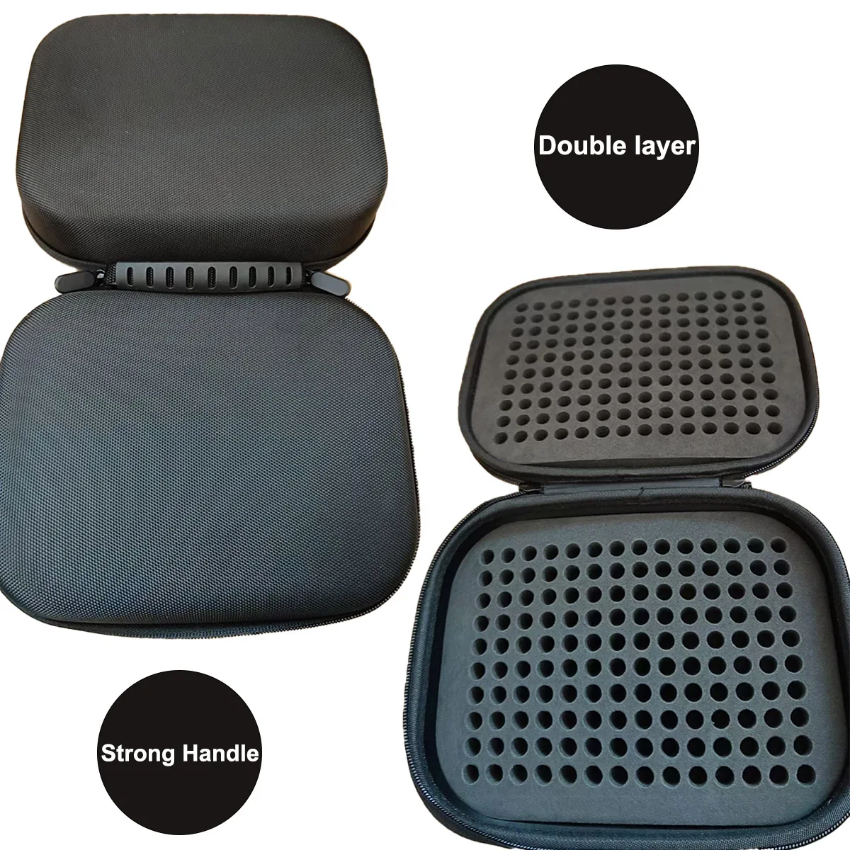 Sturdy Material Ammo Case Tactical Magazine Storage Bag Lock Double Layer Ammo Storage Box Compatible with 9mm Luger