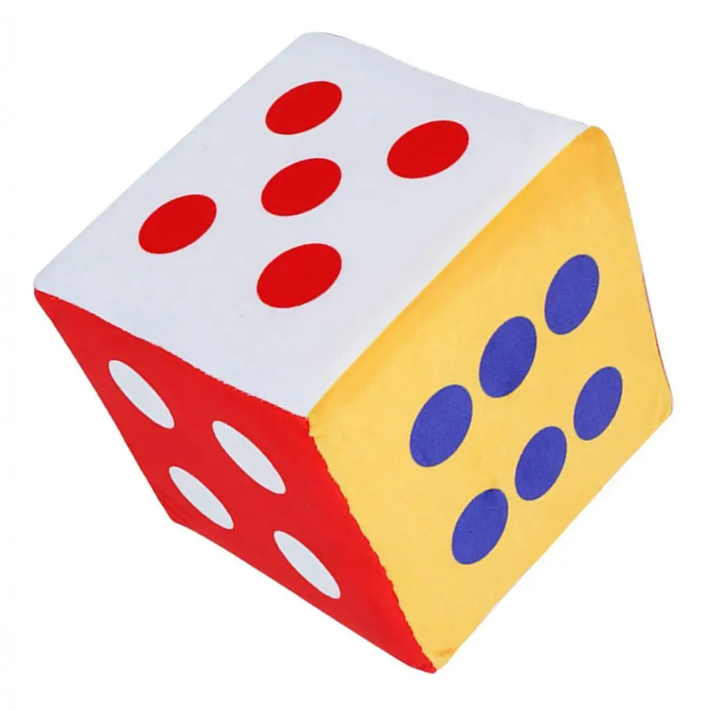 Soft Jumbo Foam Dice Dot/Number 15cm 6inch Early Educational Accessory Toy