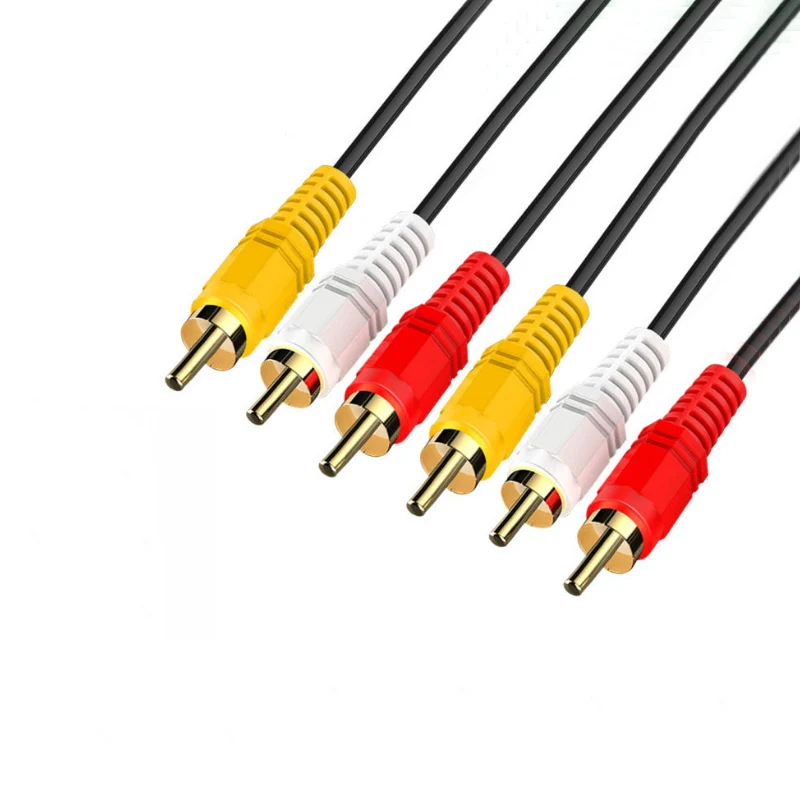 Premium 3RCA Audio/Video Extension Cable - Composite Splitter for TV Set-Top Box (1.5m & 3m)