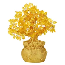 

Chinese Feng Shui Money Tree Home Tabletop Creative Citrine Lucky Fortune Tree