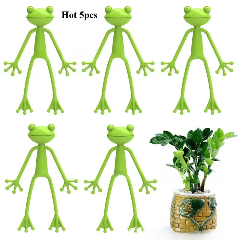 13cm Frog Shaped Reusable Cable Wire Tie Cute Decorative Twist Bendable Garden Plant Support Adjustable Flexible Clip for Stem - Image 3