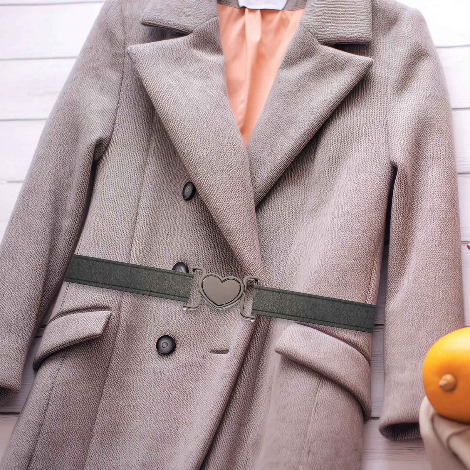 하트 모양 토글 버클 세련된 금속 클래스프 코트, 가디건, 케이프, 윈드브레이커, 재킷, 스웨터, 드레스, 허리띠, 의류용
