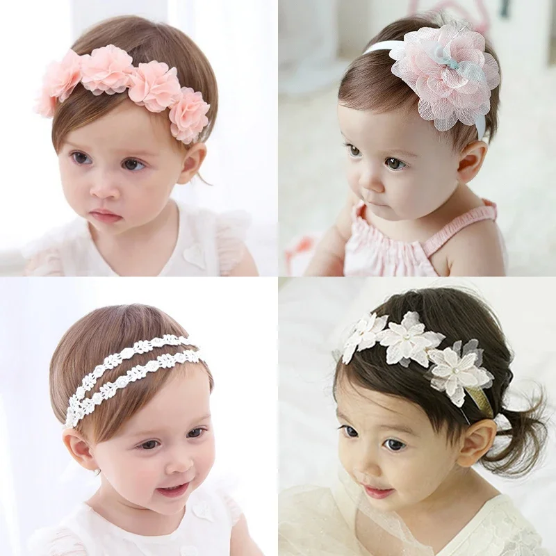 Baby Headband Flower Girls Bows Toddler Hair Bands for Baby Girls Kids Headbands Turban Newborn Hearband Baby Hair Accessories