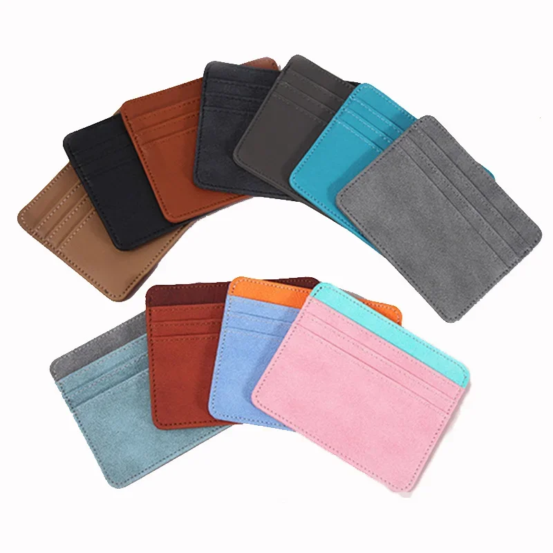 

New Multi Slot Pu Leather Credit Card Case Mini Id Card Holder Small Purse for Man Women Slim Wallet Card Bag Cardholder