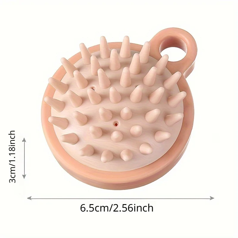 1pc Shampoo Brush Massage Brush, Soft Silicone Brush for Hair Cleaning, Exfoliating, Scalp Massage, Great for Hair Salons