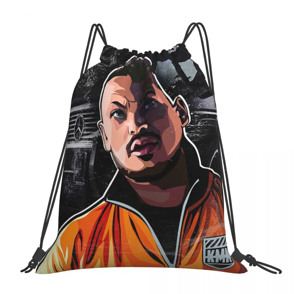 

AZET KMN GANG German Rap HipHop Rap Music Backpacks Drawstring Bags Drawstring Bundle Pocket Sports Bag Book Bag Travel Students