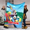 (Memo U Name) Mickey Mouse and Friends Printed Blanket Can Be Custom with Name, Soft and Warm, Suitable for Home, Office, Car 1