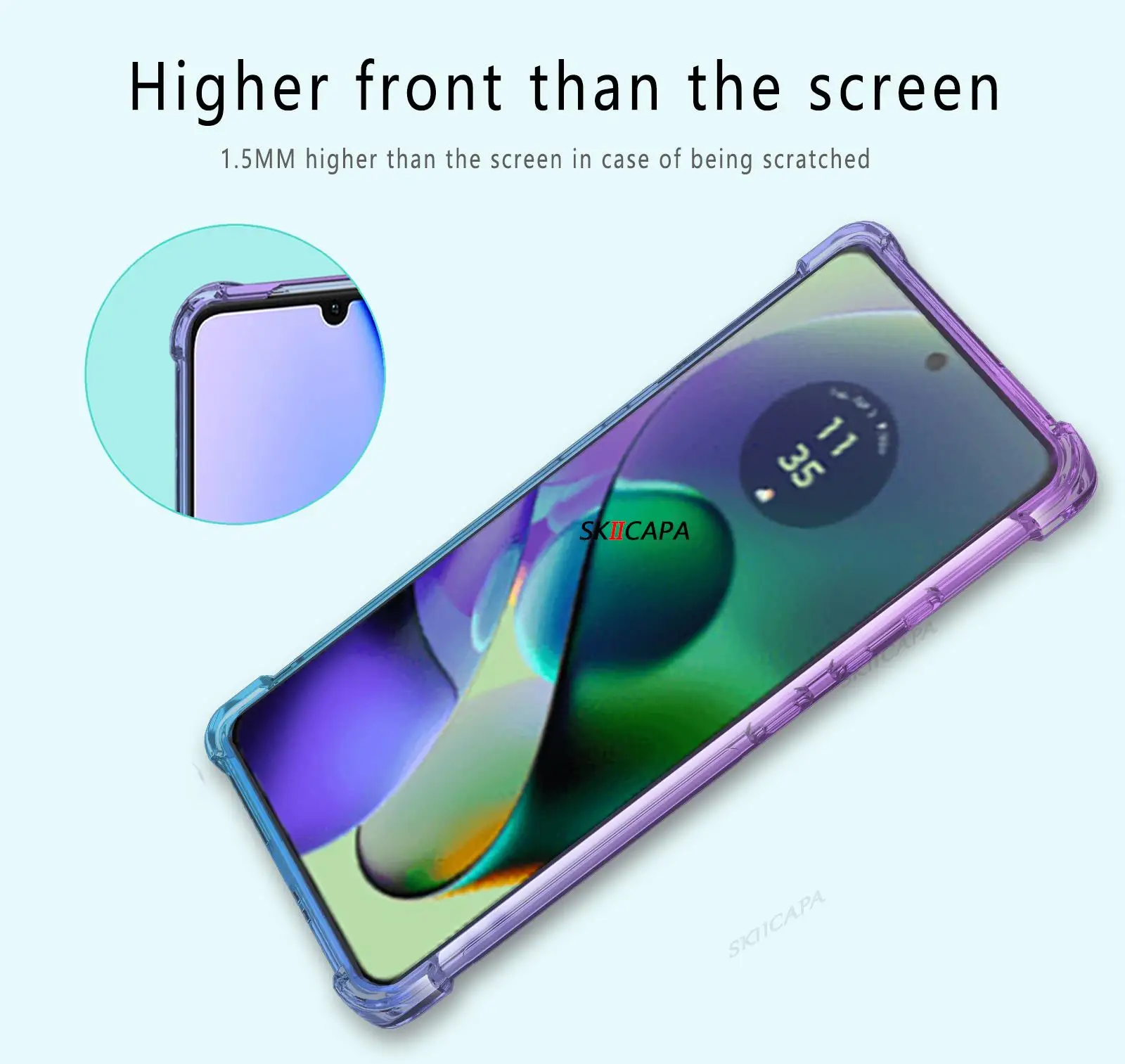 Gradient Rainbow Ultra Thin Soft Silicone Shockproof Case - TPU Cover
