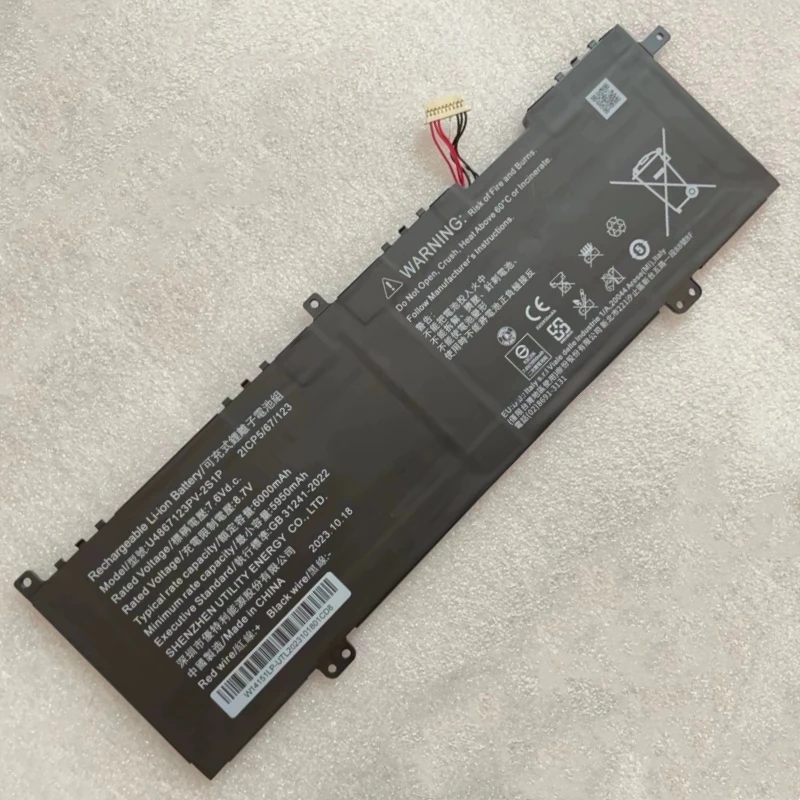 Nuova Batteria Per Laptop 2 Icp5/67/123 7.6V 6000Mah Per Tablet Pc Acer U4867123Pv-2S1P Netbook